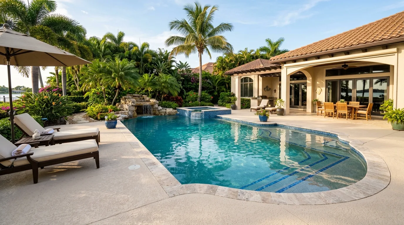 Stamped Concrete Pool Decks: Safe, Stylish & Slip-Resistant